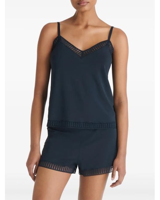 Eres Black Sandra Graphic V-Neck Camisole