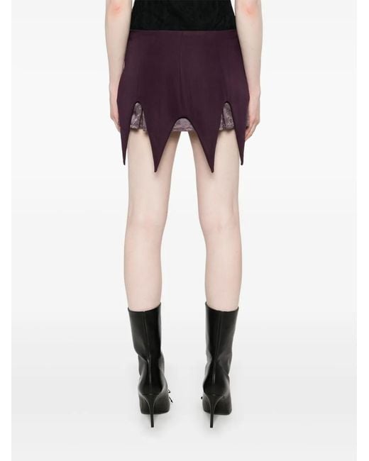 AVAVAV Purple Panel Mini Skirt