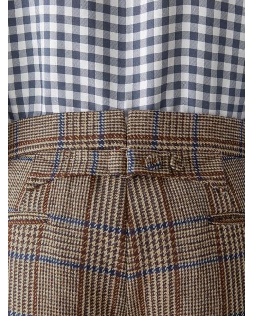 Thom Browne Gray Hunting Tweed Trousers for men