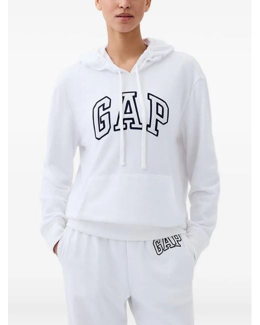 Sudadera De Algodón Con Capucha Gap de color White
