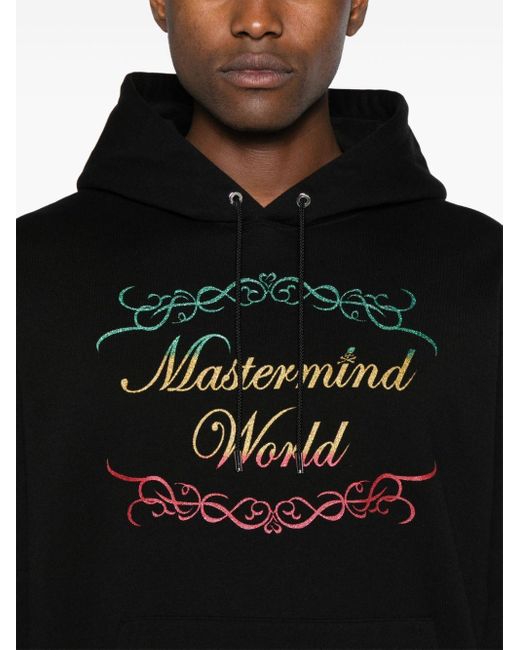 Mastermind Japan Black Rasta Logo-print Hoodie for men