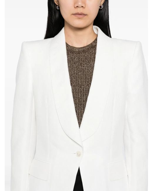 Tom Ford ショールラペル シングルジャケット White