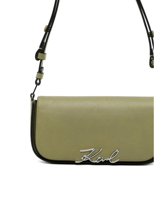 Karl Lagerfeld Green Crossbody Bag