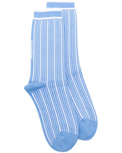 Jacquemus Blue Le Chaussettes Pablo Striped Socks