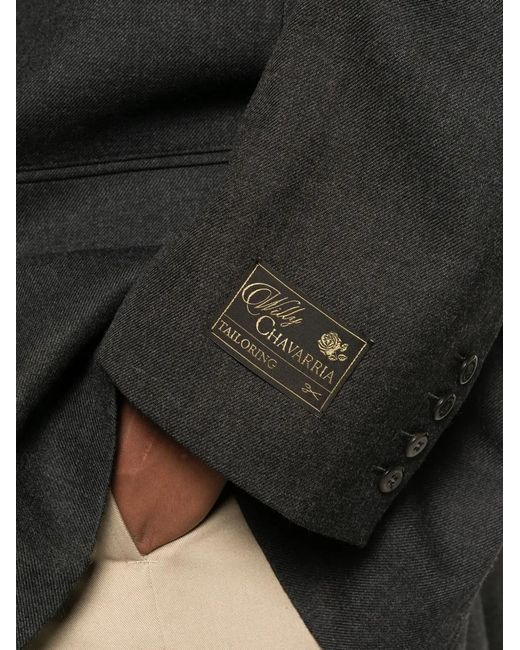 Willy Chavarria Black Chuco Oversized Blazer for men