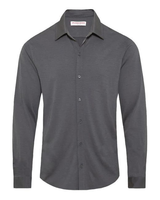 Orlebar Brown Hemd mit spitzem Kragen in Gray für Herren