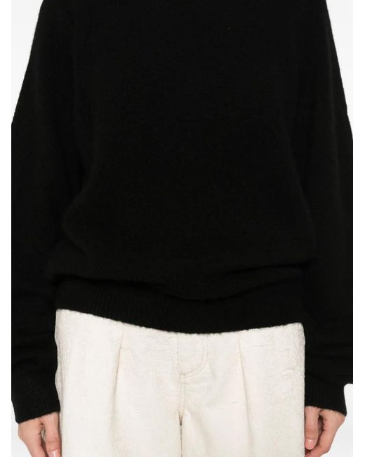 Frenckenberger Black Crew-Neck Sweater