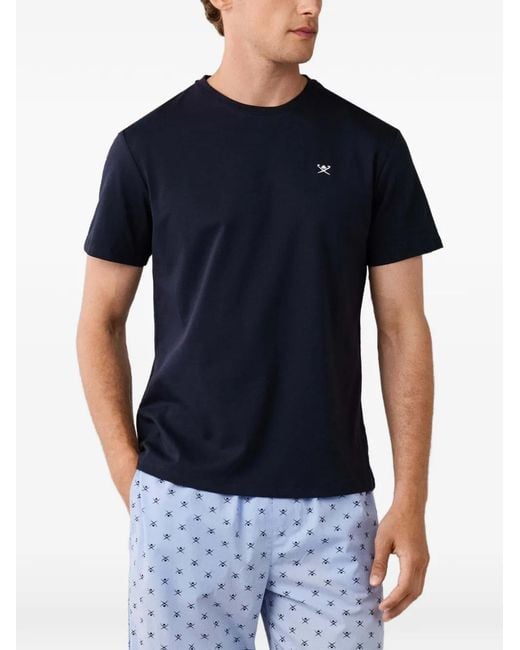 Hackett Blue Icon-Print Cotton Underwear Set for men