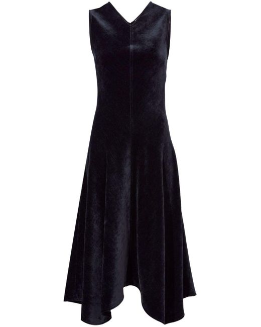 Proenza Schouler Blue Asymmetrisches Layla Chenille-Kleid