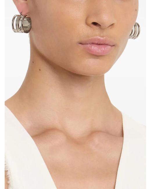 Victoria Beckham Gray B Frame Earrings