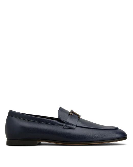 Tod's Blue Logo-Plaque Loafers for men