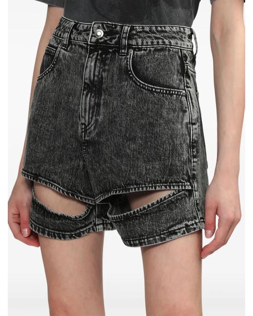 Izzue ロゴパッチ ショートパンツ Gray