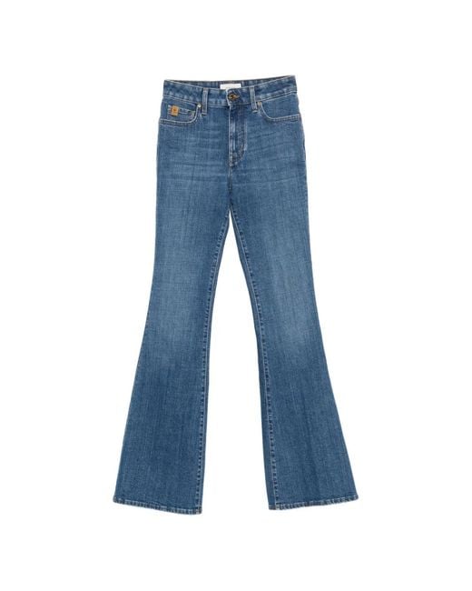 Jacob Cohen Blue Faded Flared Jeans