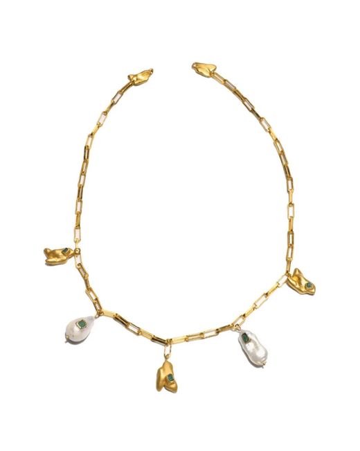 FENOMENA Metallic Delta Drops Necklace