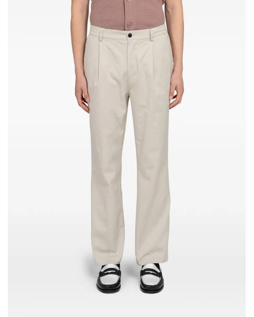 Minimum Natural Tucker Pleated Trousers for men