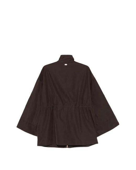 Agnona Brown Pocket Drawstring Jacket