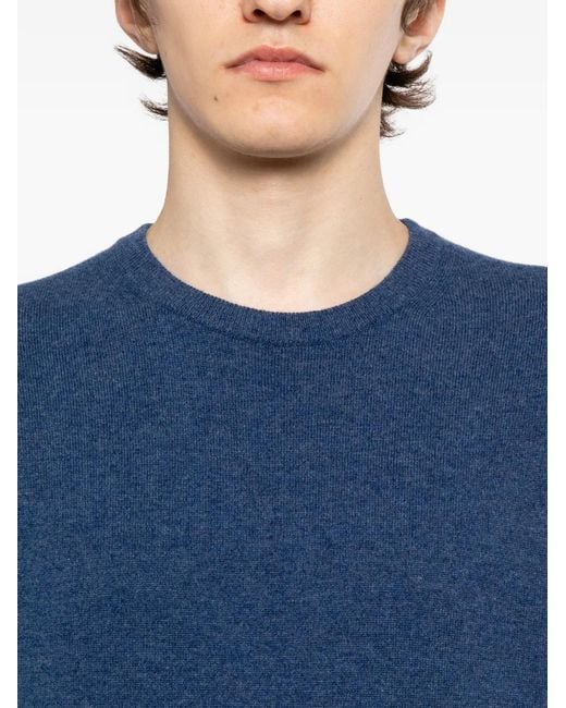 N.Peal Cashmere Pullover Aus Bio-Kaschmir in Blue für Herren