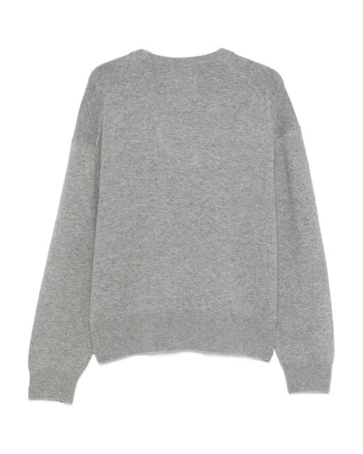 Extreme Cashmere Gray Nº457 Jack Sweater V-Neck Cashmere Sweater