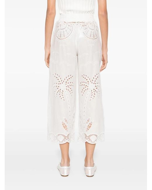 Pantalon En Coton Farm Rio en coloris White