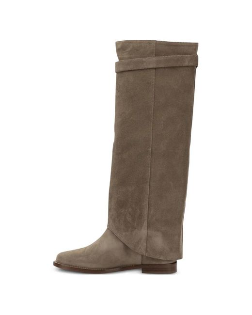 Via Roma 15 Brown Suede Boots