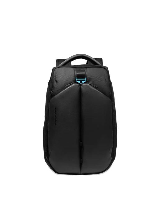 Piquadro Black Panelled Backpack