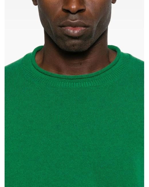 メンズ Comme des Garçons ラウンドネック セーター Green