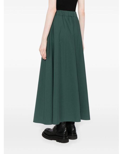 Falda larga con cintura alta P.A.R.O.S.H. de color Green