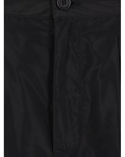 Aspesi Black Multi-Pocket Midi Skirt