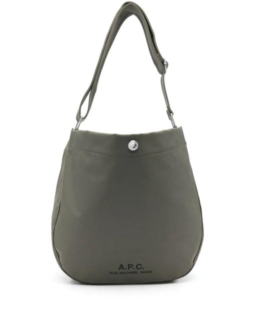 A.P.C. Black Journal Shoulder Bag