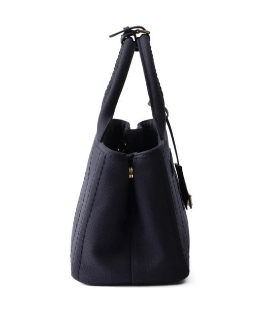 Borsa Tote Jardinière Piccola di Prada in Blue