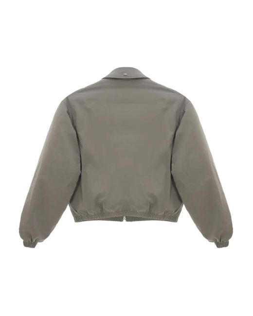 Our Legacy Gray Zip-Up Elasticated-Cuff Jacket