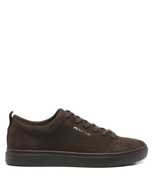 メンズ Paul Smith レースアップ レザースニーカー Brown