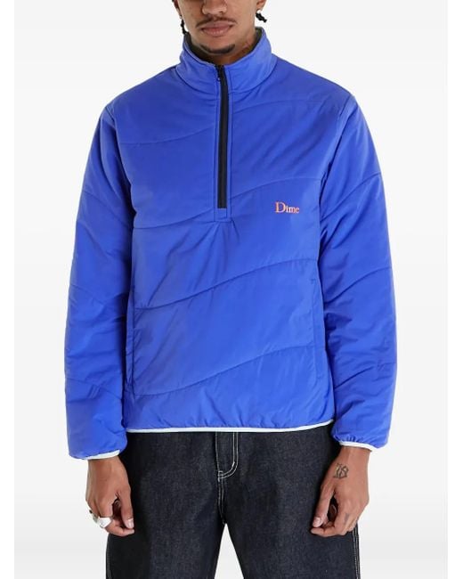 Chaqueta Trail con media cremallera Dime de color Blue