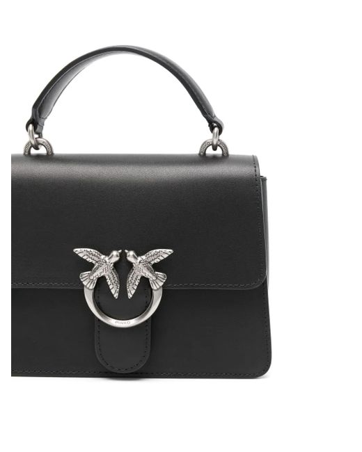 Pinko Black Mini Love One Tote Bag