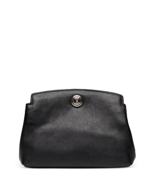 Liffner Black Pushlock Shoulder Bag