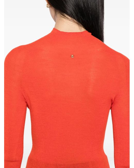 Versace Red Pull À Manches Longues