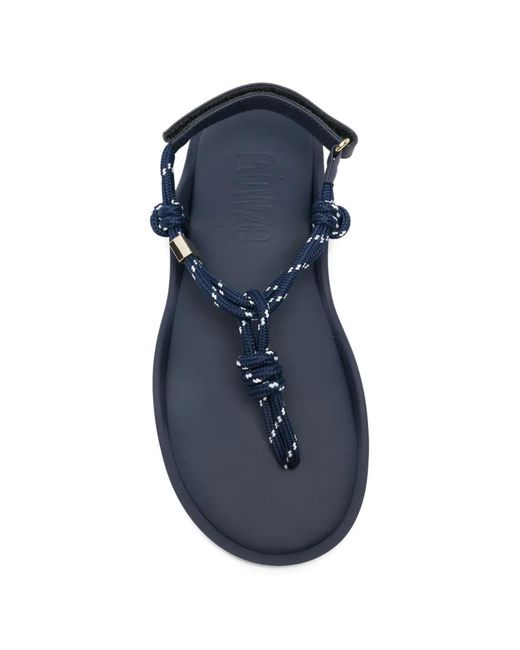 FLOWZE Blue Rope-Strap Sandals
