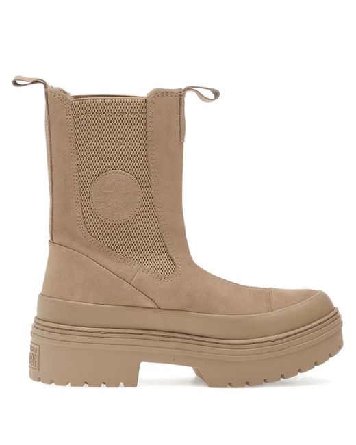 Converse Brown Chuck Taylor All Star Lugged-Heel Chelsea Boots