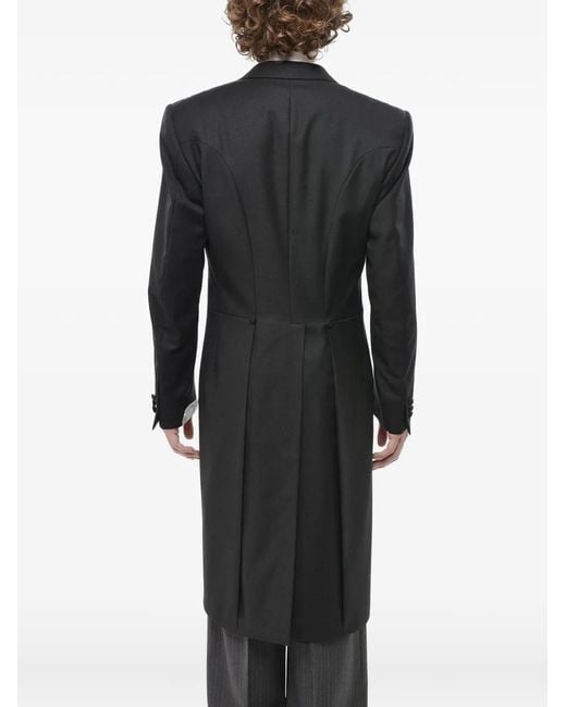 Corneliani Black Single-Breasted Wool Morning Coat for men