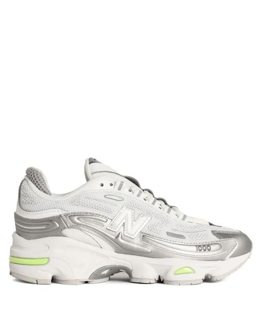 New Balance White 1000 Sneakers
