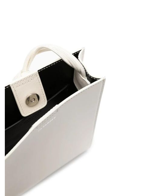 Jil Sander White Small Tangle Shoulder Bag