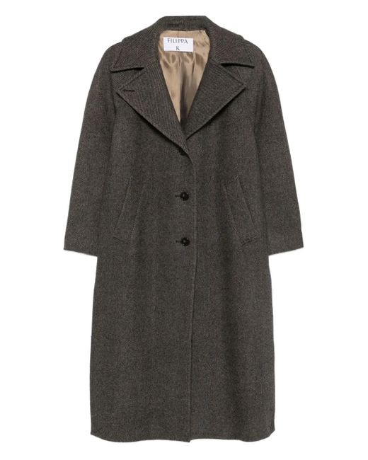 Filippa K Gray Single-Button Coat