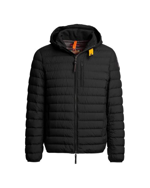 Parajumpers Black Hooded Quilted Jacket for men