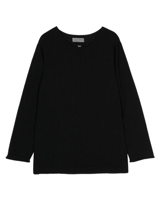 Maglione con ricamo di Yohji Yamamoto in Black da Uomo