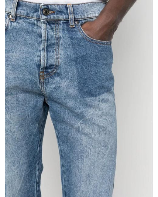 MSGM Blue Classic Five Pockets Trousers for men