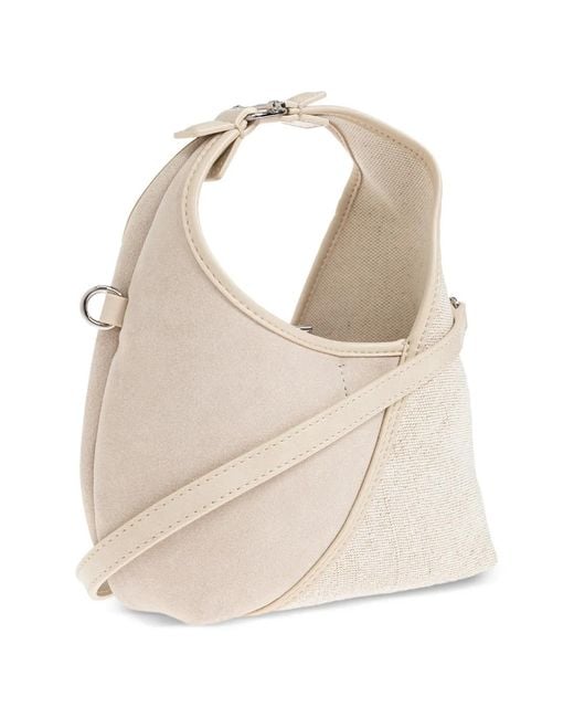 Samsøe & Samsøe White Mini Sakaia Tote Bag