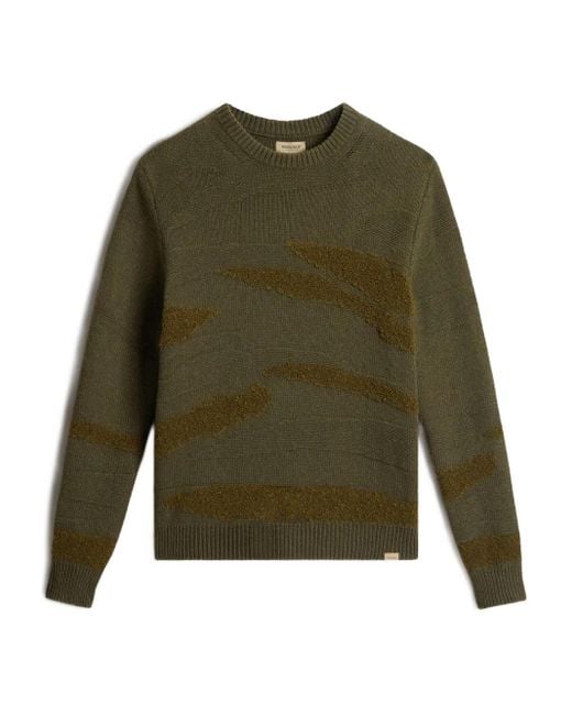 Woolrich Green Crew-Neck Sweater for men