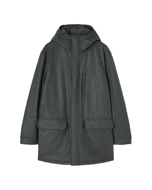 RETORI Gray Padded Hooded Parka for men