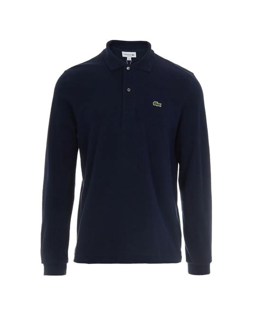 Lacoste Blue Classic Fit Long-Sleeved Polo Shirt for men