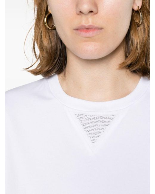Peserico White T-shirt With Light Point